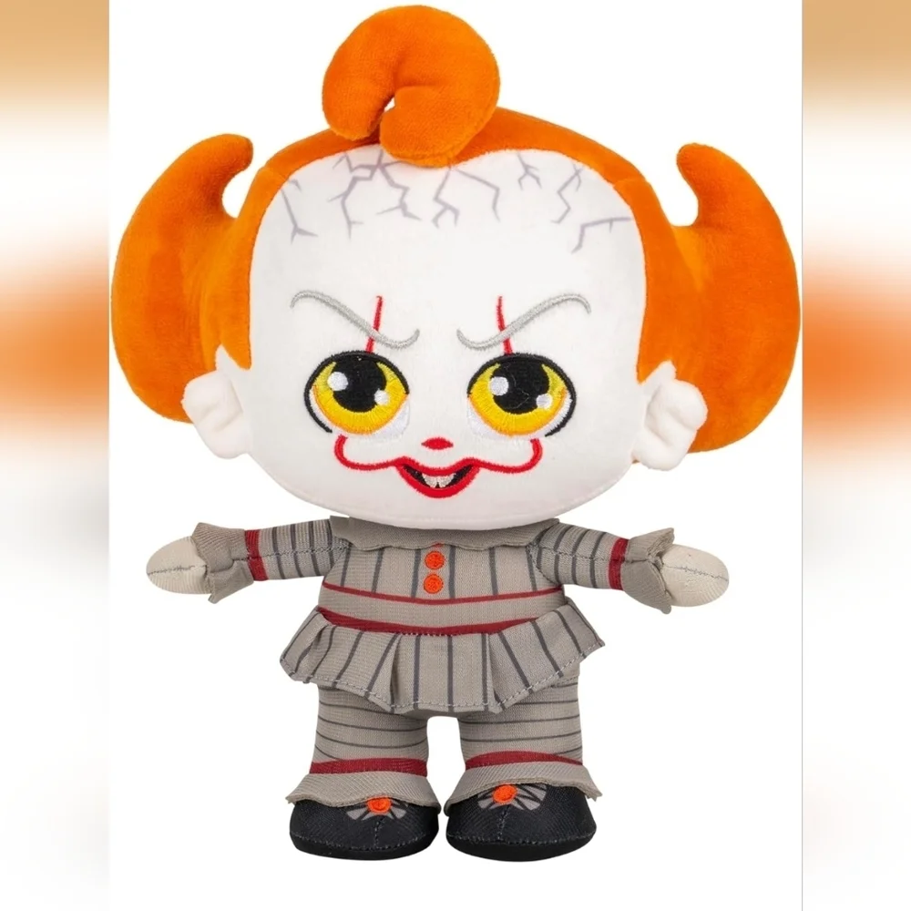 🐰Jazwares Warner Bros. IT 8-Inch Pennywise Plush - Super-Soft, Eerie,& Huggable